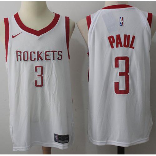 Houston Rockets #3 Chris Paul White Youth Swingman Association Edition Jersey Youth