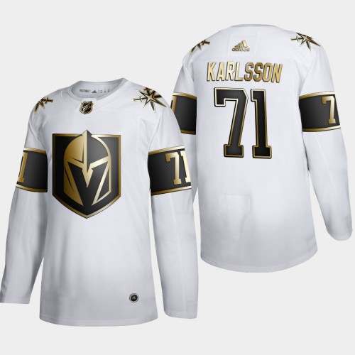 Vegas Golden Vegas Golden Knights #71 William Karlsson Men's Adidas White Golden Edition Limited Stitched Jersey Men's