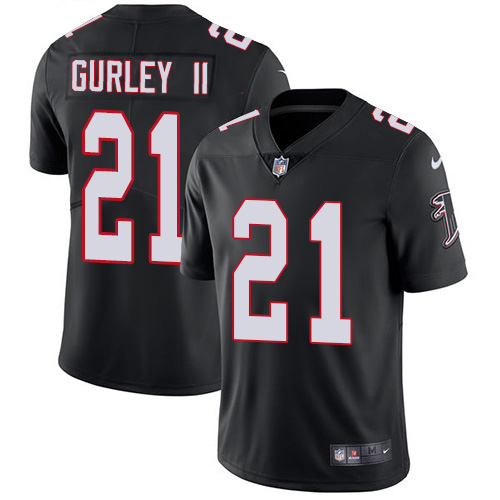 Atlanta Falcons #21 Todd Gurley II Black Alternate Men's Stitched Vapor Untouchable Limited Jersey Men's