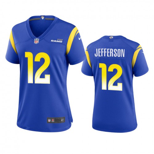 Los Angeles Los Angeles Rams #12 Van Jefferson Women's Game Jersey - Royal Womens