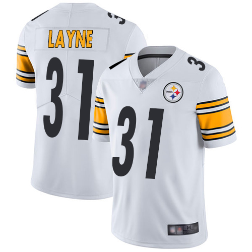 Pittsburgh Steelers #31 Justin Layne White Men's Stitched Vapor Untouchable Limited Jersey Men's