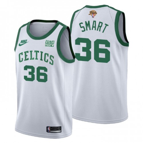 Boston Boston Celtics #36 Marcus Smart Mens Releases Classic Edition 2022 Finals 75th Anniversary Jersey White Mens
