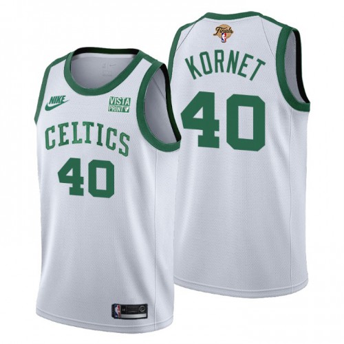 Boston Boston Celtics #40 Luke Kornet Releases Classic Edition Youth 2022 Finals 75th Anniversary Jersey White Youth