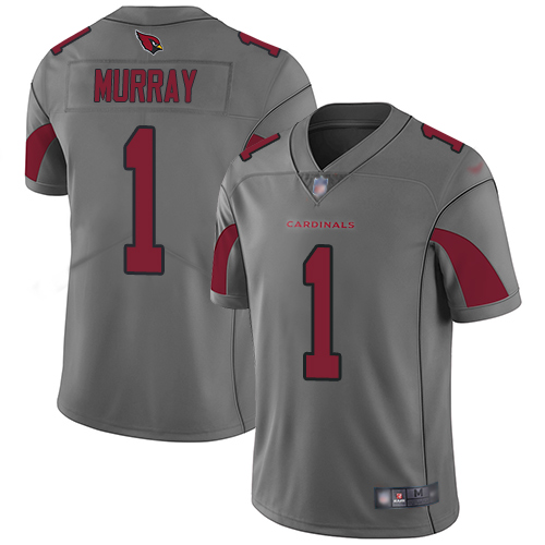 Cardinals #1 Kyler Murray Silver Men's Stitched Limited Inverted Legend Jersey