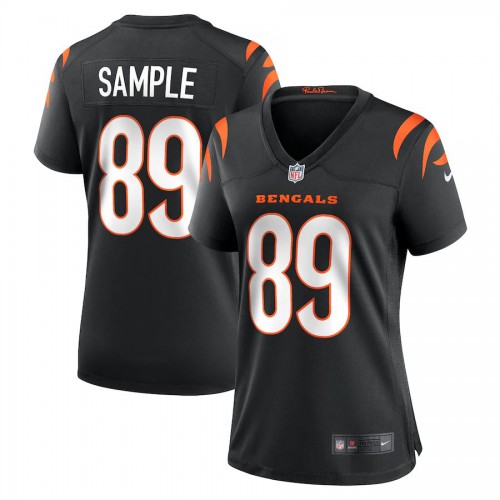 Cincinnati Cincinnati Bengals #89 Drew Sample Black Women's Game Jersey Womens