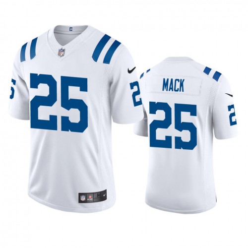 Indianapolis Indianapolis Colts #25 Marlon Mack Men's White 2020 Vapor Limited Jersey Men's