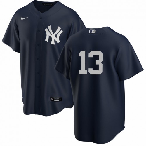 New York New York Yankees #13 Joey Gallo Men's Black Alternate Jersey - No Name Men's