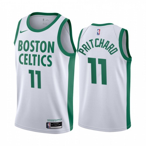 Boston Celtics #11 Payton Pritchard White Swingman 2020-21 City Edition Jersey Mens