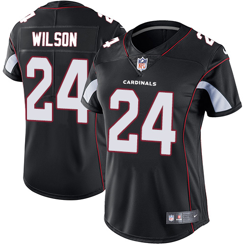 Arizona Cardinals #24 Adrian Wilson Black Alternate Women's Stitched Vapor Untouchable Limited Jersey Womens
