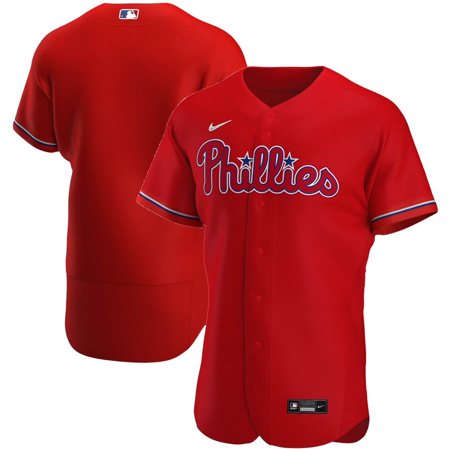 Philadelphia Phillies Men's Red Alternate 2020 Authentic Team Jersey