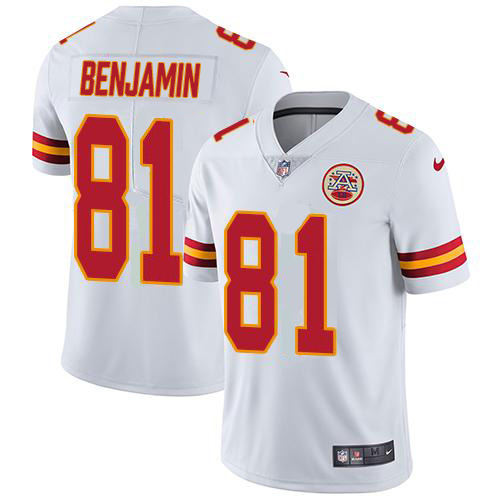 Kansas City Chiefs #81 Kelvin Benjamin White Men's Stitched Vapor Untouchable Limited Jersey Men's