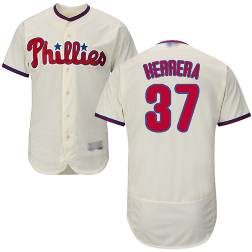 Philadelphia Phillies #37 Odubel Herrera Cream Flexbase Authentic Collection Stitched Jersey Men's