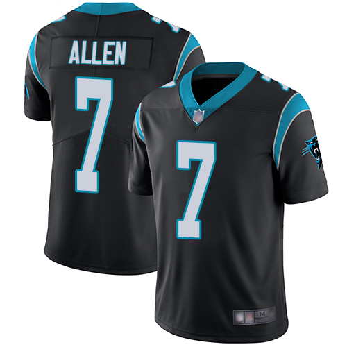 Carolina Panthers #7 Kyle Allen Black Team Color Youth Stitched Vapor Untouchable Limited Jersey Youth
