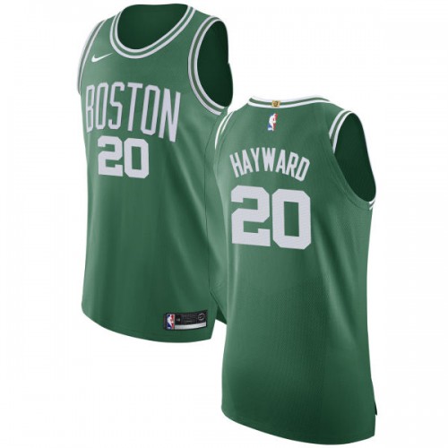 Boston Celtics #20 Gordon Hayward Green Authentic Icon Edition Jersey Mens