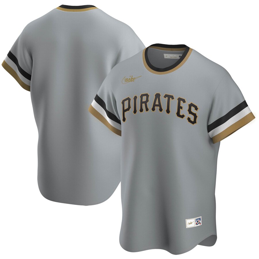 Pittsburgh Pirates Road Cooperstown Collection Team Jersey Gray