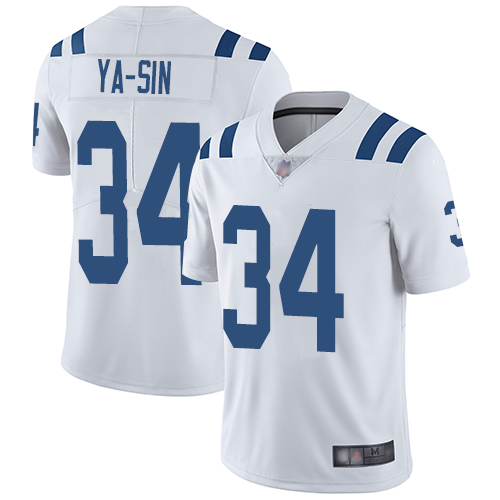 Indianapolis Colts #34 Rock Ya-Sin White Men's Stitched Vapor Untouchable Limited Jersey Men's