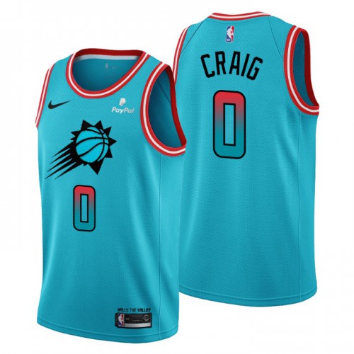 Phoenix Suns #0 Torrey Craig Mens 2022-23 City Edition Jersey - Cherry Blossom Blue Mens