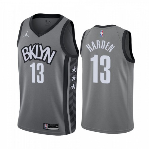 Brooklyn Nets #13 James Harden Gray Youth Swingman Statement Edition Jersey Youth