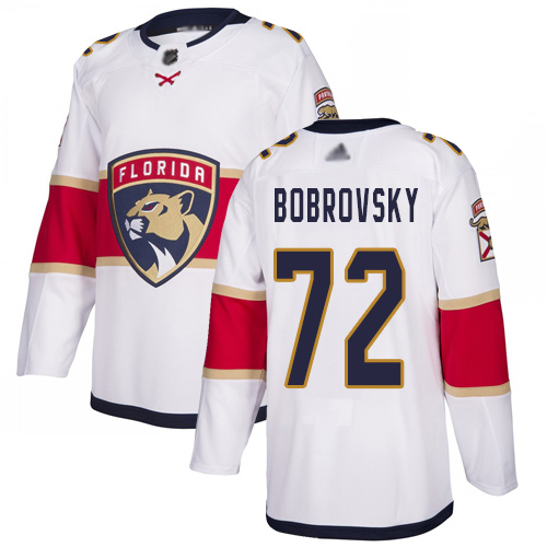 Adidas Florida Panthers #72 Sergei Bobrovsky White Road Authentic Stitched Youth Jersey Youth