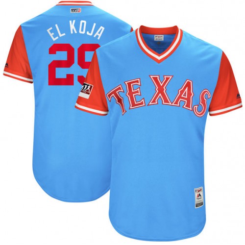 Texas Rangers #29 Adrian Beltre Light Blue 