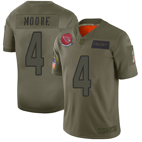 Cardinals #4 Rondale Moore Camo Youth Stitched Limited 2019 Salute To Service Jersey