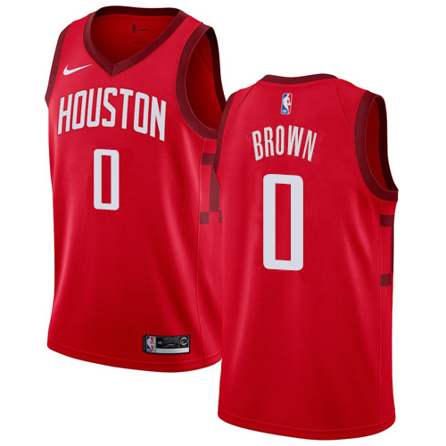 Houston Rockets #0 Sterling Brown Red Womens Swingman Earned Edition Jersey Womens
