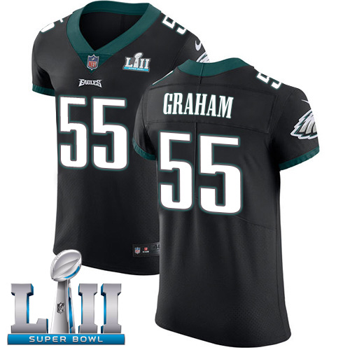 Eagles #55 Brandon Graham Black Alternate Super Bowl LII Men's Stitched Vapor Untouchable Elite Jersey