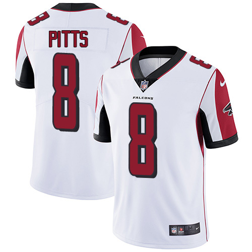 Falcons #8 Kyle Pitts White Men's Stitched Vapor Untouchable Limited Jersey