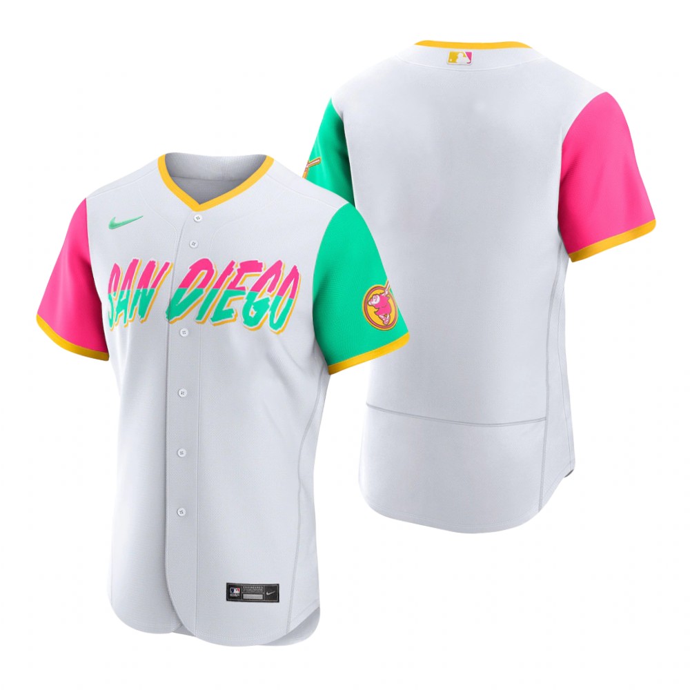 San Diego Padres Blank 2022 City Connect Men's Authentic Jersey - White