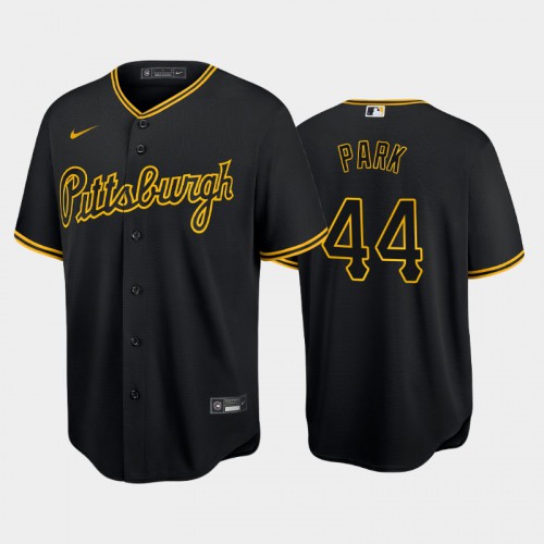Pittsburgh Pittsburgh Pirates #44 Hoy Park Game Men's Alternate Jersey - Black Men's