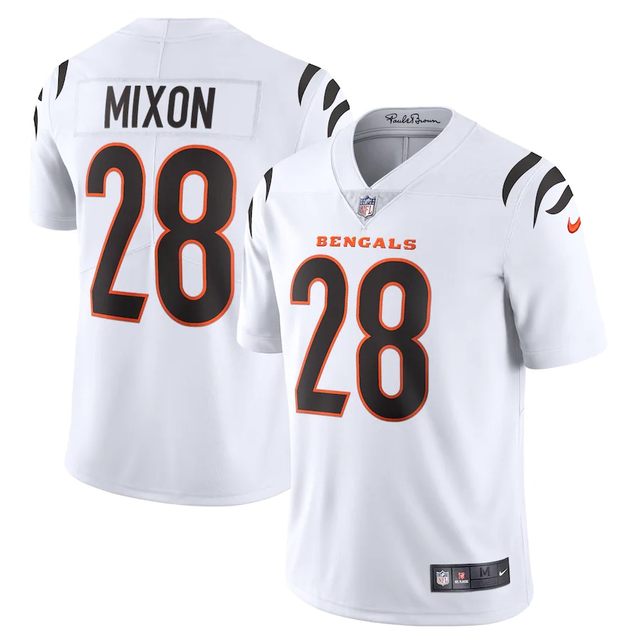 Cincinnati Bengals #28 Joe Mixon White Youth Vapor Limited Jersey