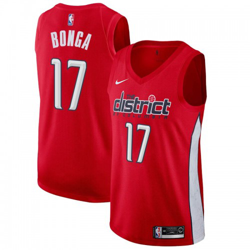 Washington Wizards #17 Isaac Bonga Red Youth Swingman Earned Edition Jersey Youth