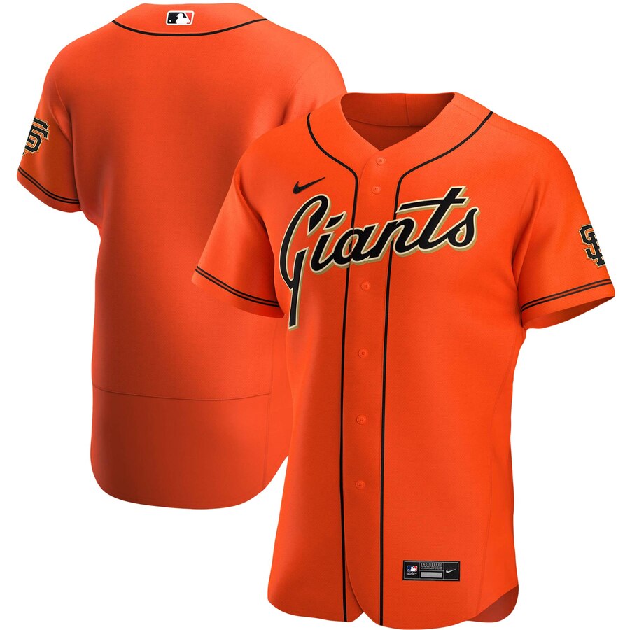San Francisco Giants Men's Orange Alternate 2020 Authentic Official Team Jersey
