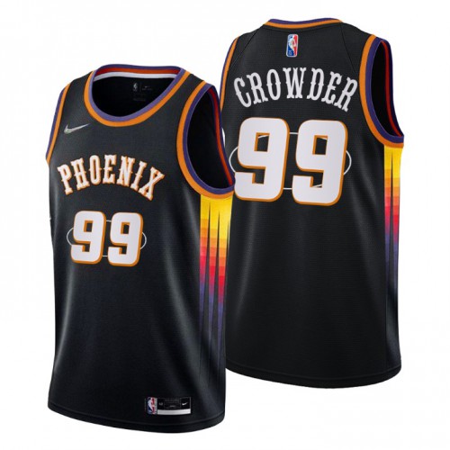 Phoenix Phoenix Suns #99 Jae Crowder Mens Black 2021/22 Swingman Jersey - City Edition Mens