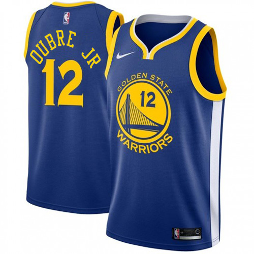 Golden State Warriors #12 Kelly Oubre Jr Blue Womens Swingman Icon Edition Jersey Womens
