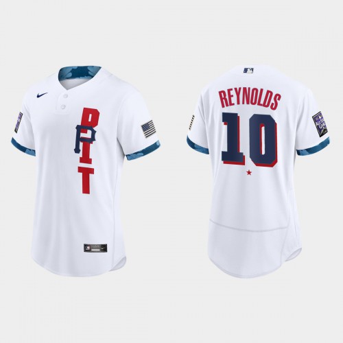 Pittsburgh Pittsburgh Pirates #10 Bryan Reynolds 2021 All Star Game Authentic White Jersey Men's