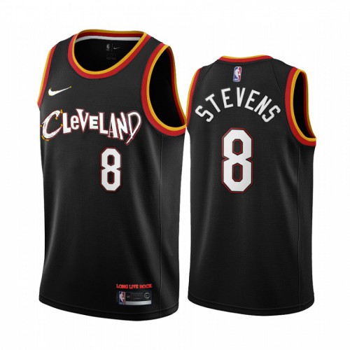 Cleveland Cavaliers #8 Lamar Stevens Black Womens Swingman 2020-21 City Edition Jersey Womens