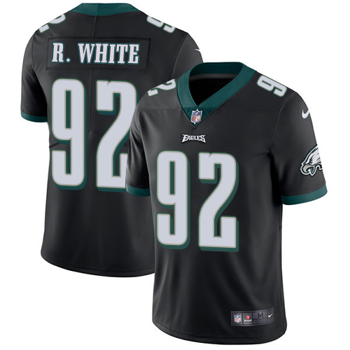 Philadelphia Eagles #92 Reggie White Black Alternate Men's Stitched Vapor Untouchable Limited Jersey Men's