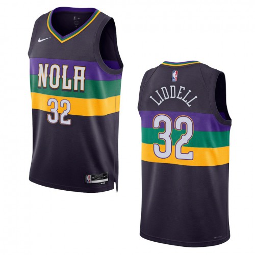 New Orleans New Orleans Pelicans #32 E.J. Liddell Unisex Purple 2022-23 Swingman Jersey - City Edition Mens