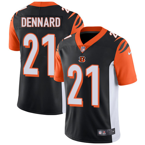 Cincinnati Bengals #21 Darqueze Dennard Black Team Color Men's Stitched Vapor Untouchable Limited Jersey Men's