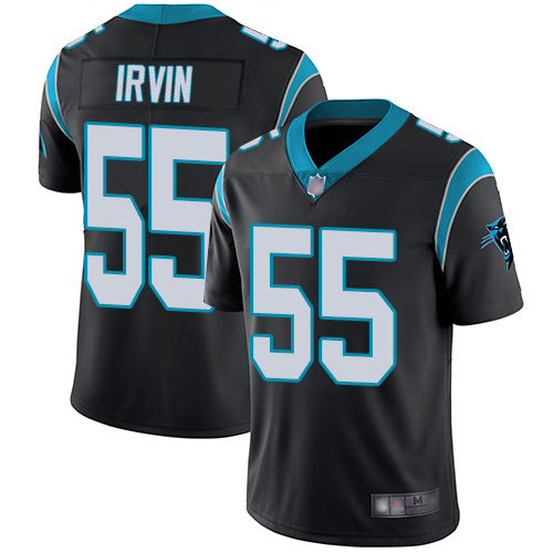 Carolina Panthers #55 Bruce Irvin Black Team Color Men's Stitched Vapor Untouchable Limited Jersey Men's