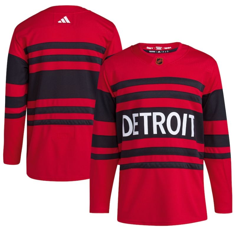 Detroit Red Wings Blank Men's Adidas Reverse Retro 2.0 Authentic Player Jersey - Red