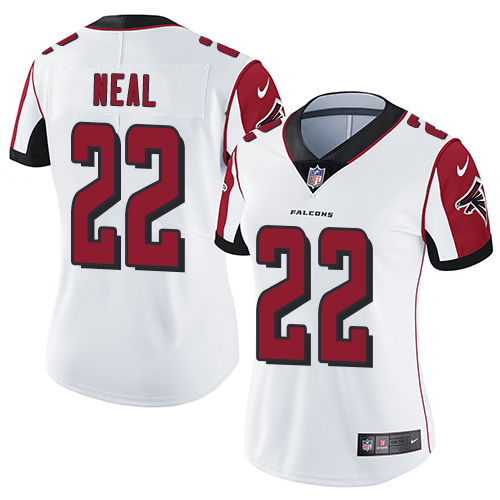 Atlanta Falcons #22 Keanu Neal White Women's Stitched Vapor Untouchable Limited Jersey Womens