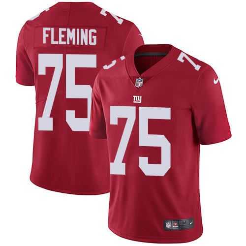 New York Giants #75 Cameron Fleming Red Alternate Men's Stitched Vapor Untouchable Limited Jersey Men's