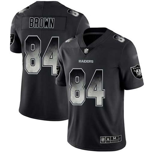 Las Vegas Raiders #84 Antonio Brown Black Men's Stitched Vapor Untouchable Limited Smoke Fashion Jersey Men's