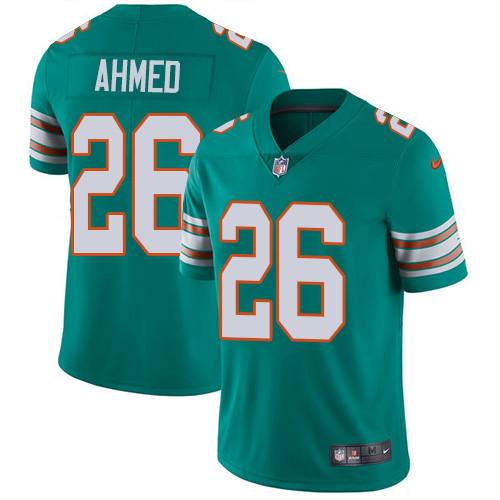 Miami Dolphins #26 Salvon Ahmed Aqua Green Alternate Youth Stitched Vapor Untouchable Limited Jersey Youth