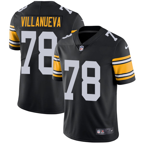 Pittsburgh Steelers #78 Alejandro Villanueva Black Alternate Youth Stitched Vapor Untouchable Limited Jersey Youth
