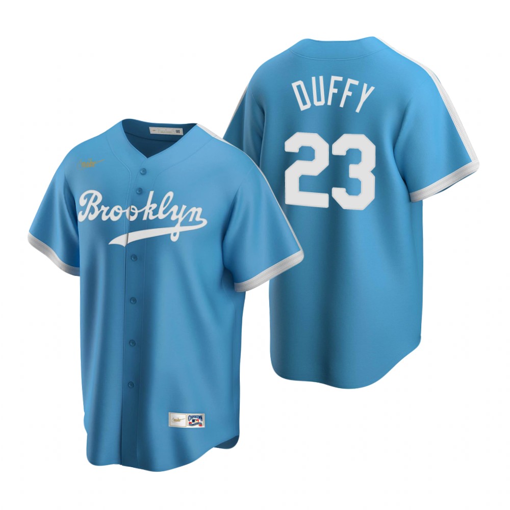 Los Angeles Dodgers #23 Danny Duffy Light Blue Alternate Cooperstown Collection Jersey