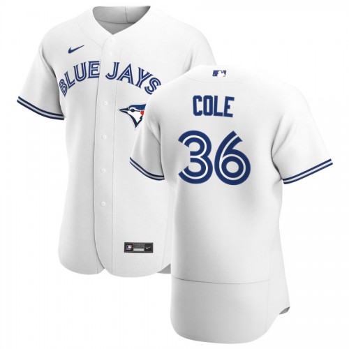 Toronto Toronto Blue Jays #36 A.J. Cole Men's White Home 2020 Authentic Player Jersey Men's