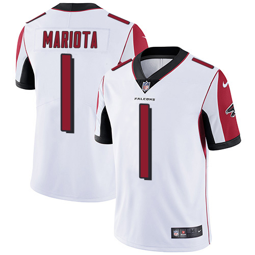 Falcons #1 Marcus Mariota White Men's Stitched Vapor Untouchable Limited Jersey